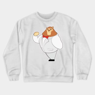 Lion in Suit with Bow tie Crewneck Sweatshirt